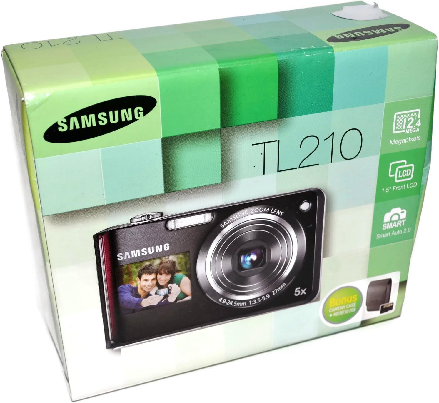 Samsung TL210 DualView 12.4 MP Digital Camera with 5X Optical Zoom (Red)