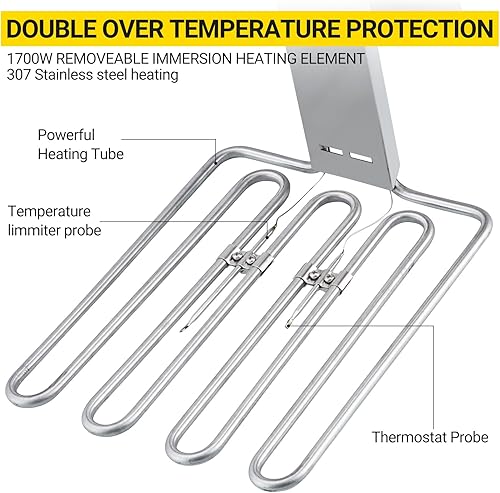 Miniatura 4 de Freidora comercial, freidora eléctrica de doble tanque de 22 litros con cesta, freidora eléctrica de encimera, para cesta de freír gruesa extra