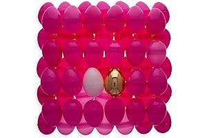 Vibrant Easter Egg Delight: An Assortment of Pink and Purple Hues