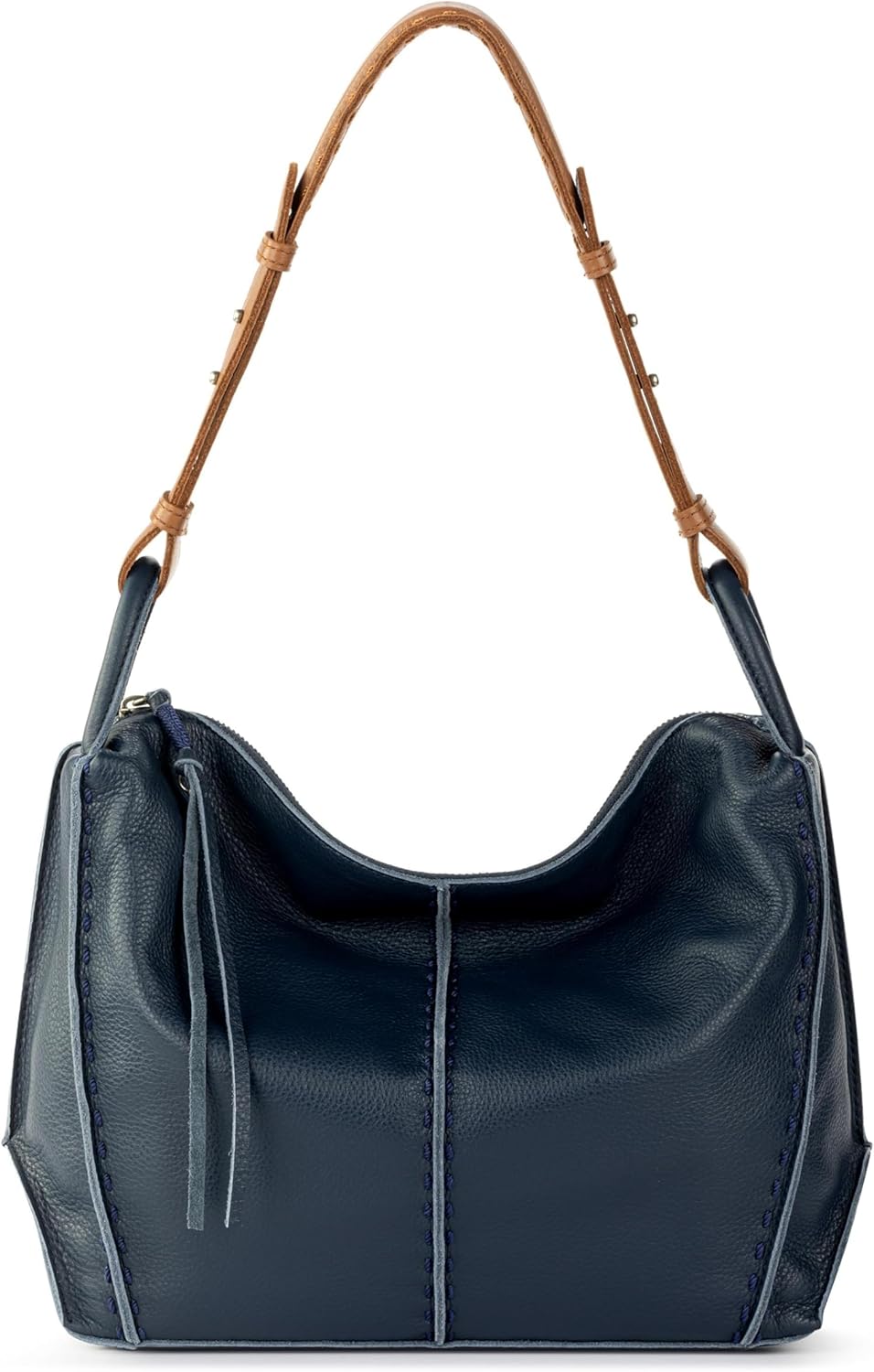 The Sak Los Feliz Hobo Purse - Premium Large Leather Women's Handbag for Everyday & Travel - Durable Purse With Zipper Pocket