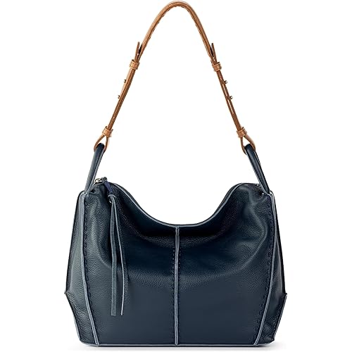 The Sak Los Feliz Hobo Purse - Premium Large Leather Women's Handbag for Everyday & Travel - Durable Purse With Zipper Pocket
