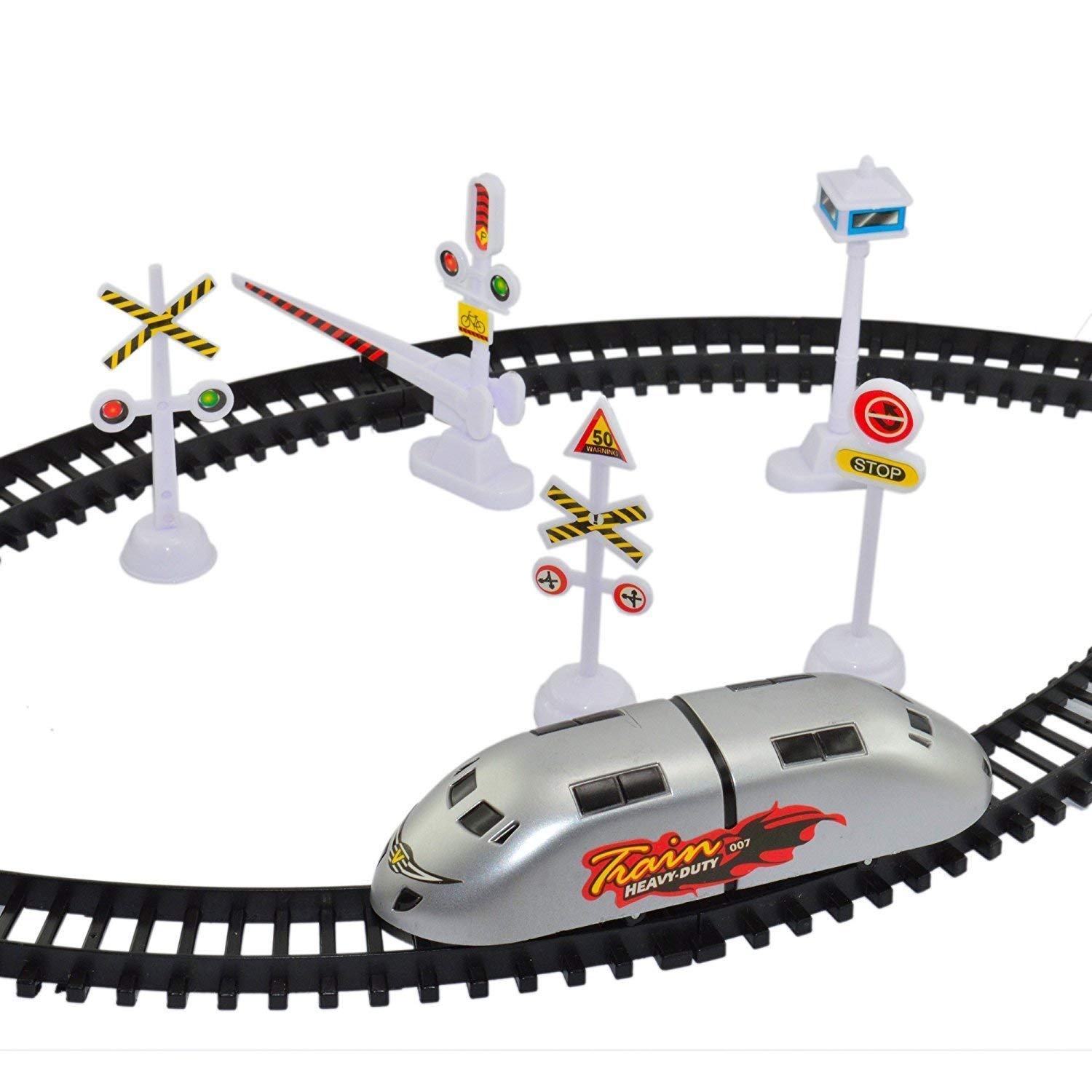 Unique Gift Shop High Speed Bullet Train Toy Train with Track Set & Signal Battery Operated Train Set for Kids | Bullet Train Toys for Kids - Multicolor (B08JK8YJQG) Amazon Price History, Amazon Price Tracker