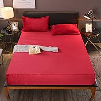 Vista 7 de Flannel Fitted Sheet Twin Size,Velvet Fitted Sheet Plush Shaggy Ultra Soft Fuzzy Sheet with 15''Deep Pocket,Dark Gray,1 Pack(Not Include Pillowcases)