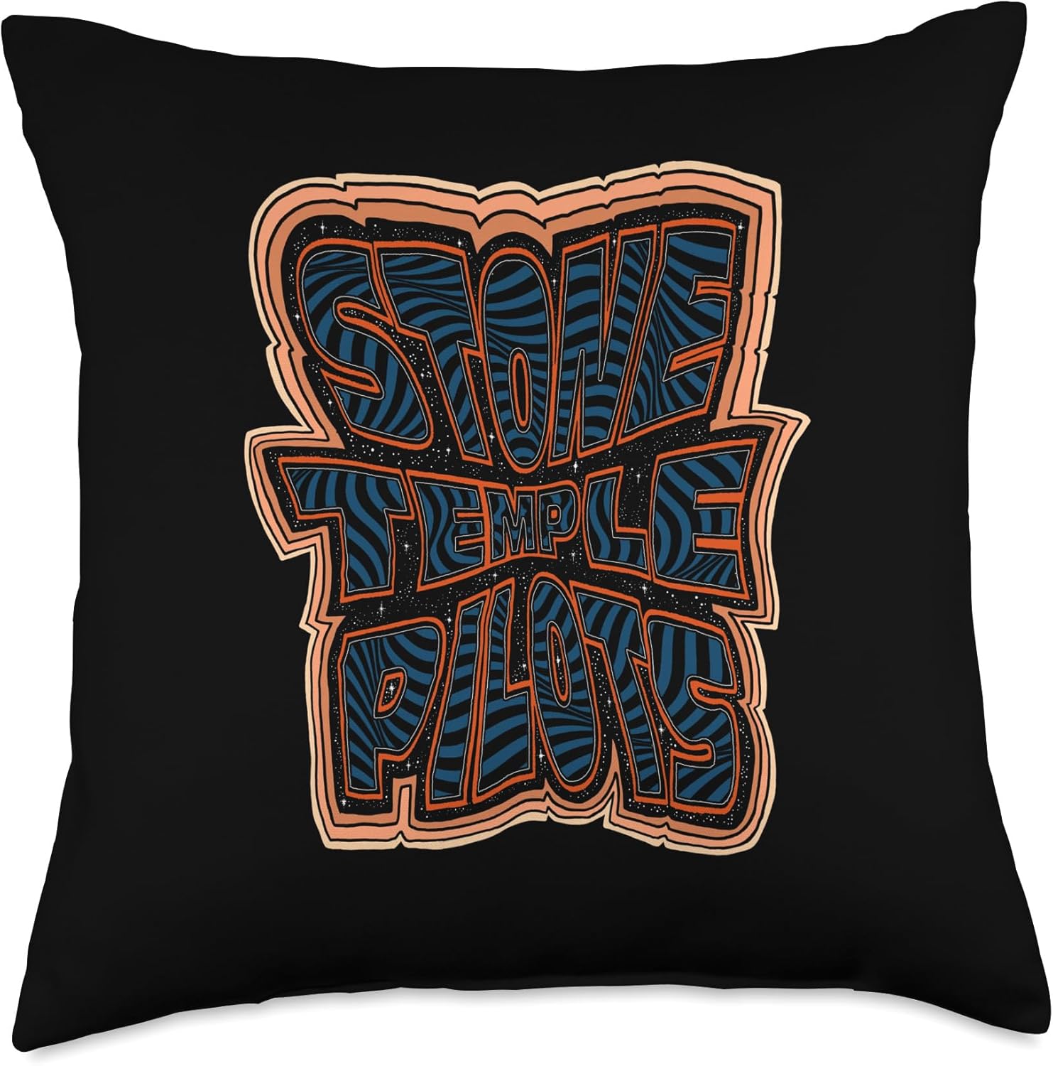 Stone Temple Pilots Cosmic Logo Throw Pillow