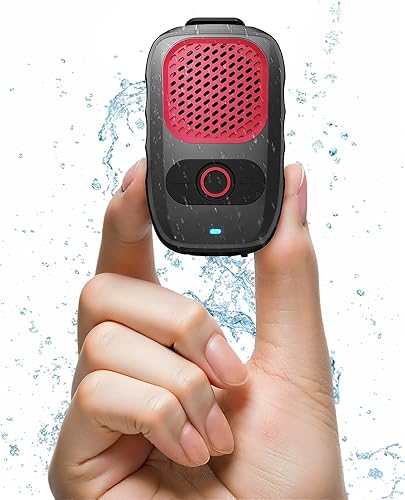 Altavoz portátil Bluetooth 5.4 con hasta 30 horas de duración de la batería, altavoz con clip, IPX6 a prueba de agua, micrófono integrado con