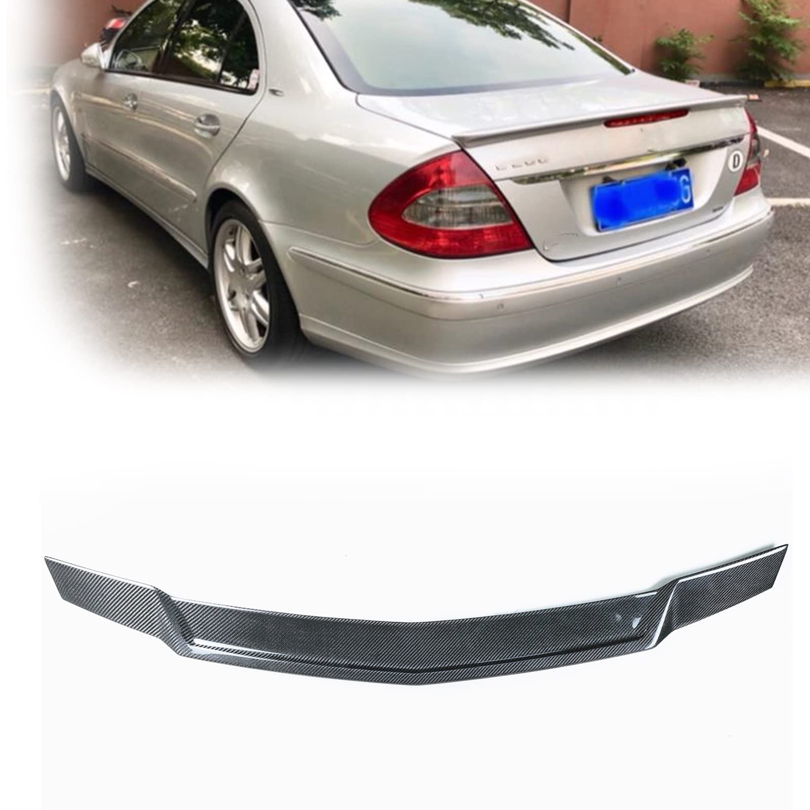 Aileron de coffre en carbone véritable pour Benz Classe E W211