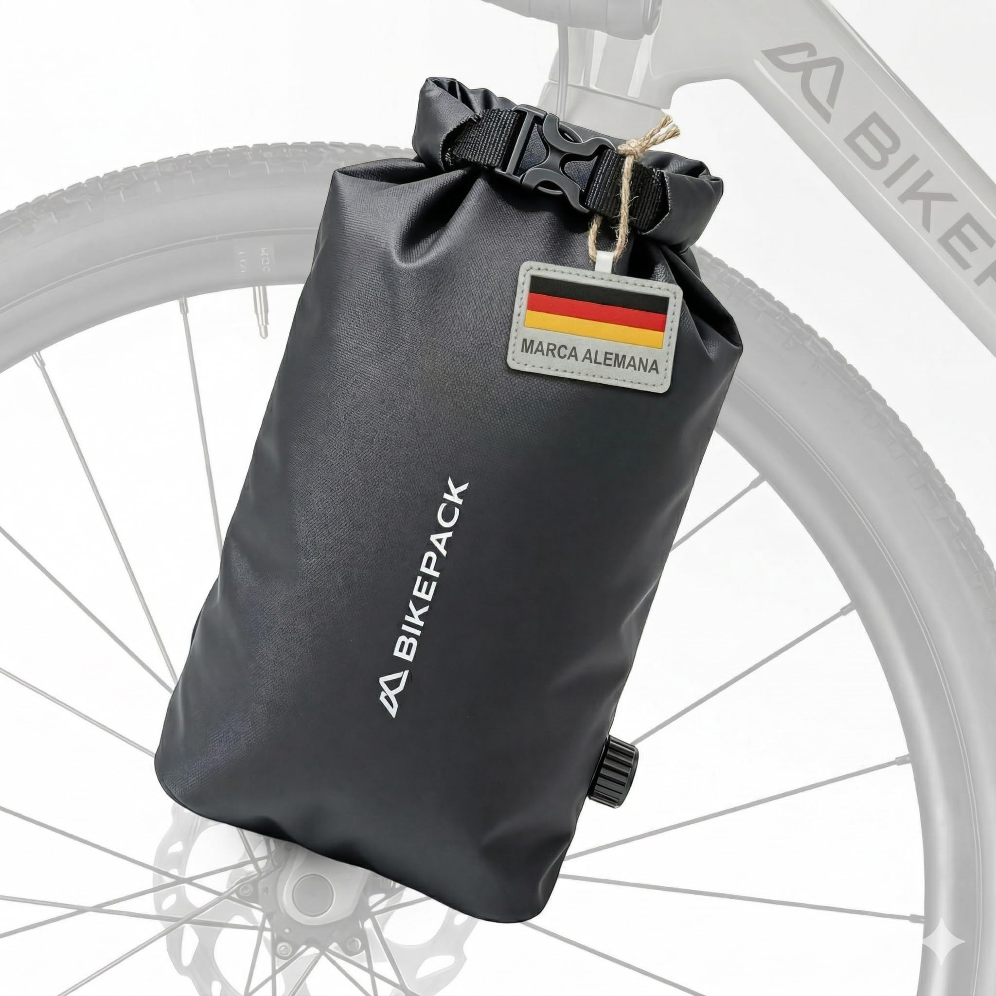 BIKEPACK Bolsas de horquilla para bicicleta de bikepacking – Gravelbike bolsa de horquilla delantera – Fork Bag – Bolsa delantera para horquilla de bicicleta rueda delantera 6 L – Bolsas de