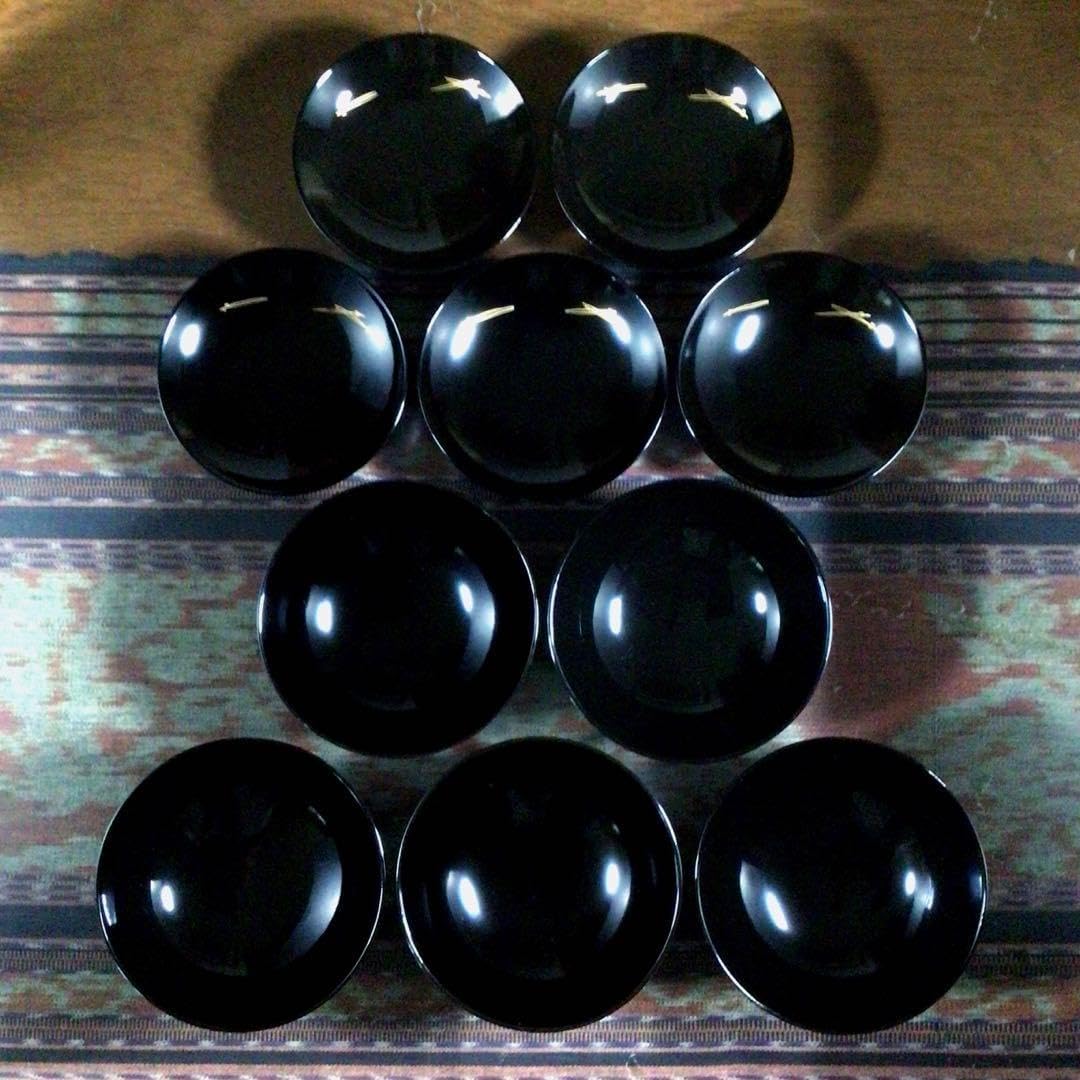 会津塗 坂本乙造 蓋付きお吸い物椀揃 5客 汁椀 御椀 秋草