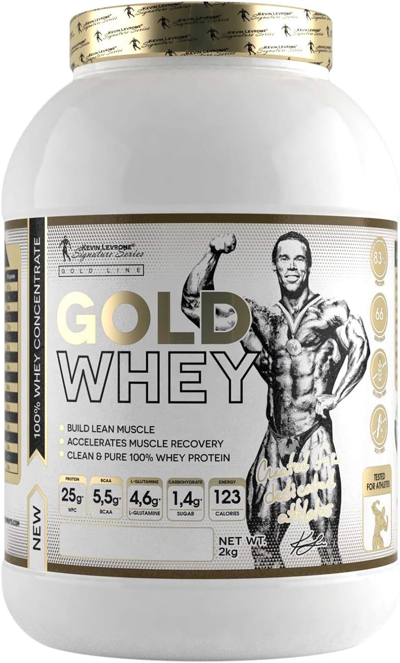 Acacia Kevin Levrone Gold Whey 2 Kg (4.4 Lb) Chocolate with Authorized importer Tag