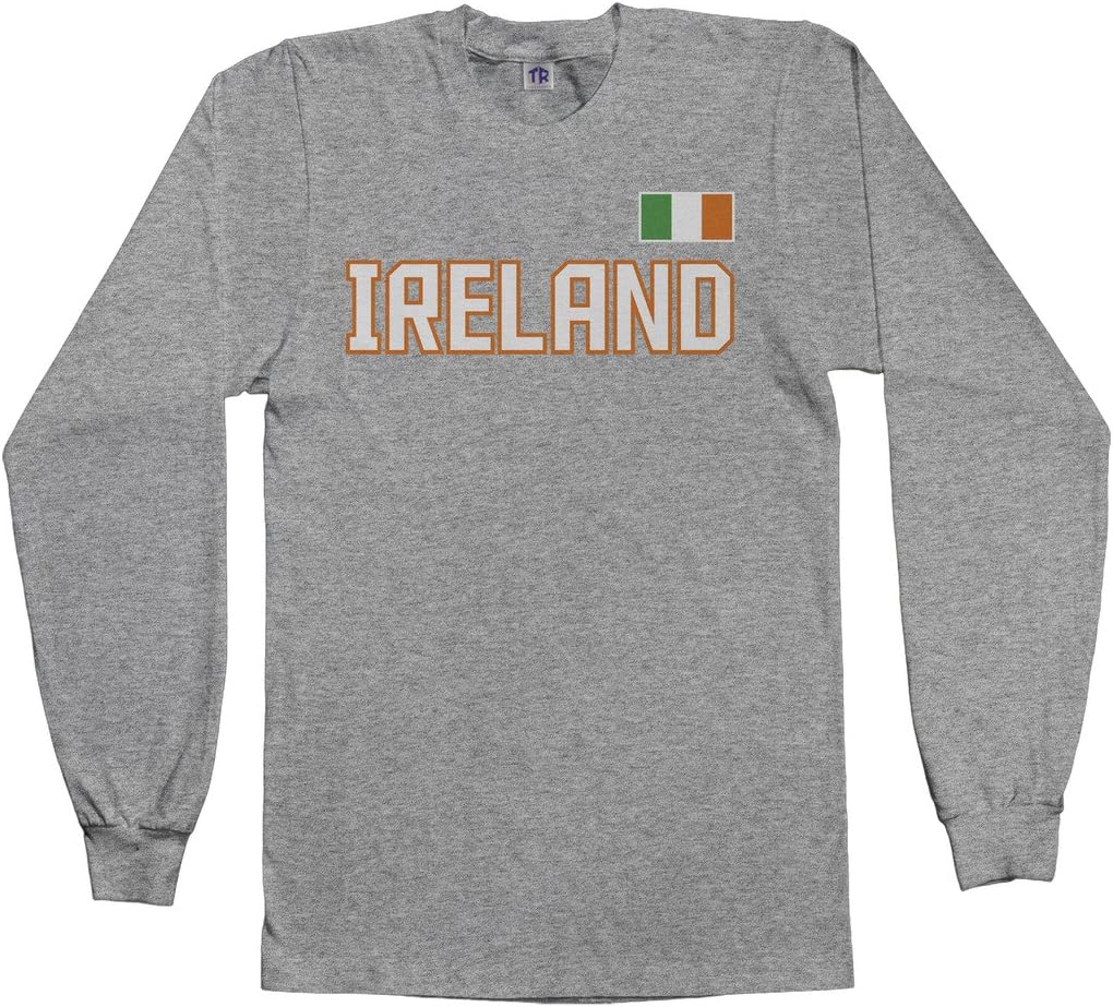Threadrock Men's Ireland National Pride Long Sleeve T-Shirt