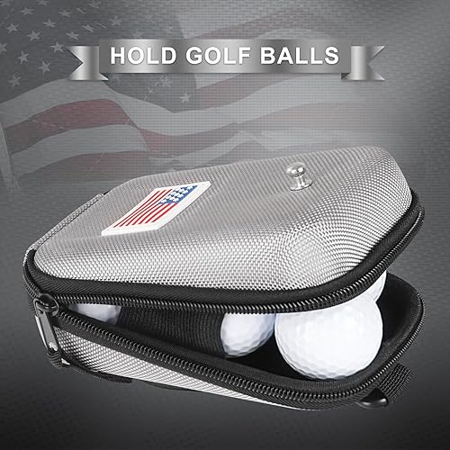 Miniatura 6 de Craftsman Golf Rangefinder Case USA Flag Hard Shell for Tectectec Callaway, Universal Range Finder Carry Bag