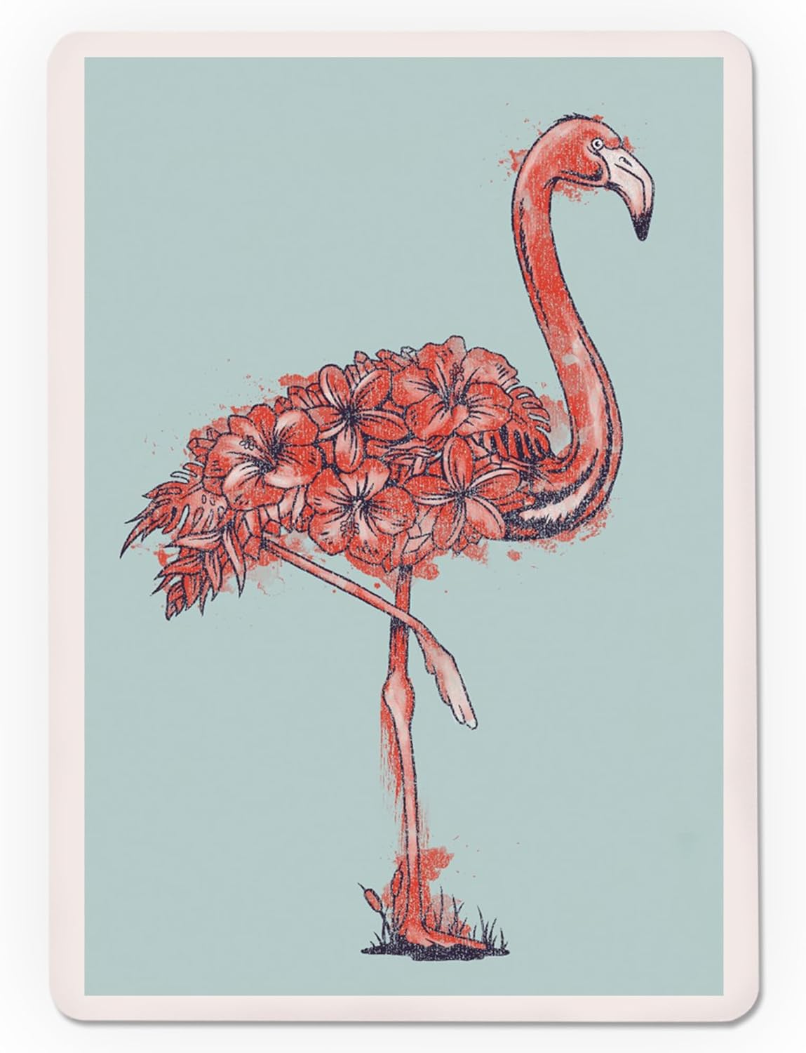 Lantern Press Flamingo, Flowers, 52 Playing Cards for Adults, Poker Size Card Deck