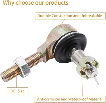 Tie Rod End Kit, Fit for 07-13 Yamaha Grizzly 660, 02-08 Yamaha Grizzly 700