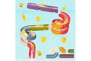 37 PCS DIY Duck Slide Bath Toy Water Ball Track for Kids