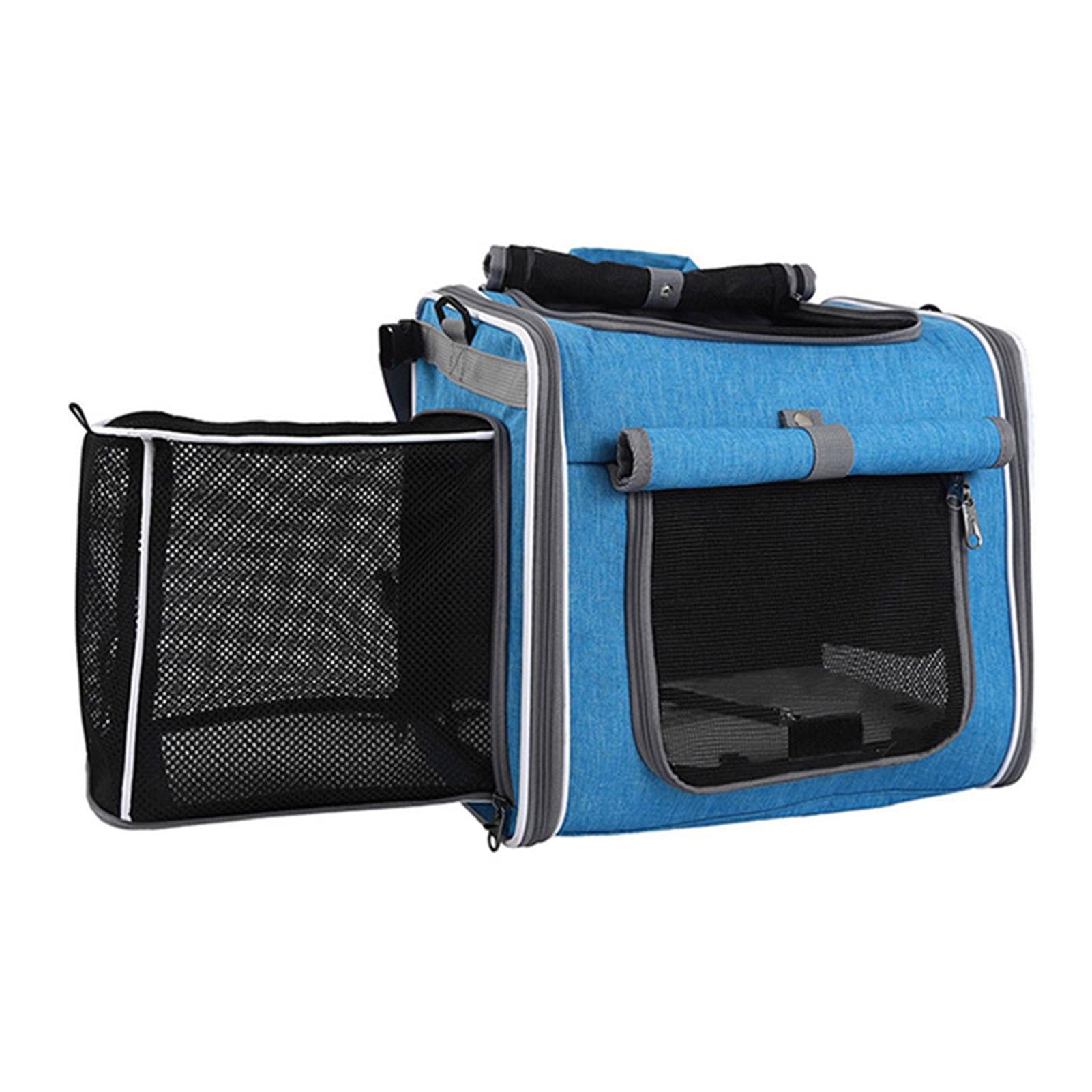 Qcwwy Trasportini per Trasportini per Cani da Viaggio per Gatti Forniture da Viaggio per Cani all'aperto (BLUE)