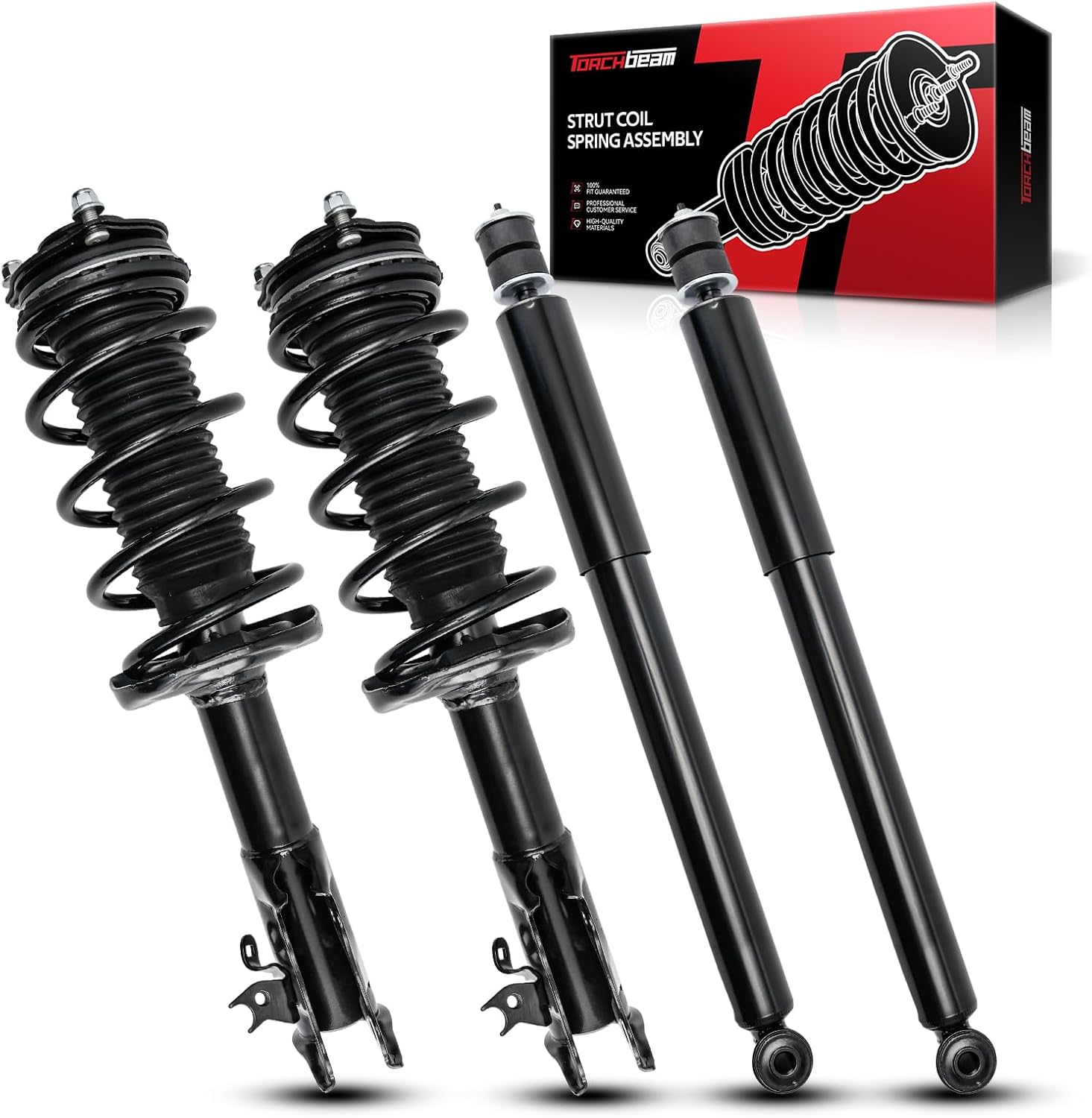 Torchbeam Struts and Shocks Complete Assembly Amortiguadores Delanteros y Traseros Replacement for Honda Civic 2006-2011 172284