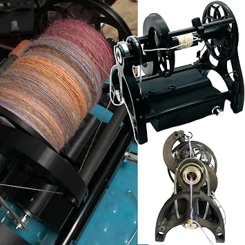 PeaxedHeartin 800rpm Electric Winding Machine,12v Yarn Spinning Wheel,12mm Aperture,Adjustable Speed,Forward and Reverse Switching,Suitable for Novice Spinning and Weaving,Green