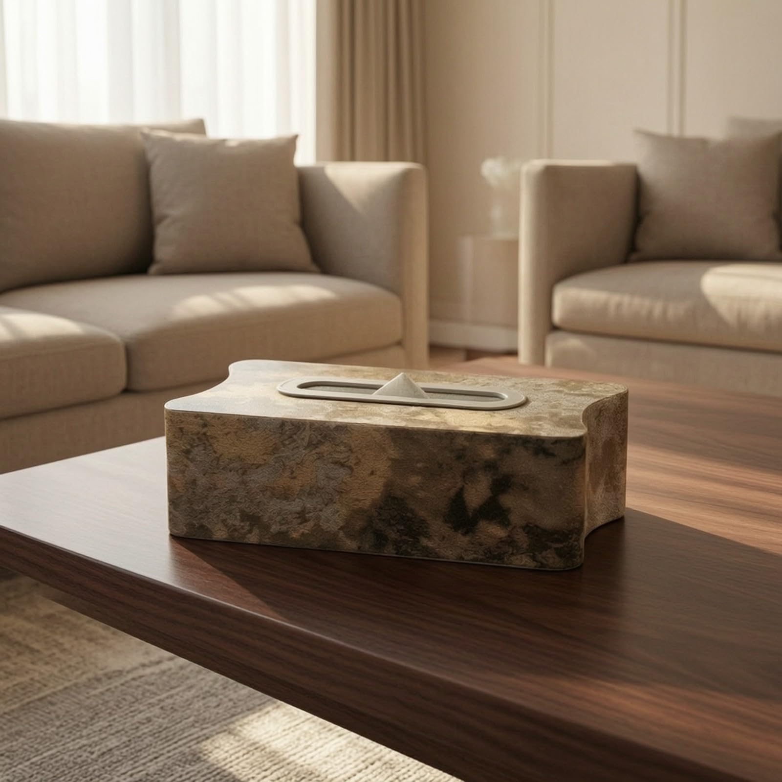 Milageto Fazzoletti da Tavolo Pratico | Decorativo, Fazzoletti in Legno, Rettangolare, per Ufficio