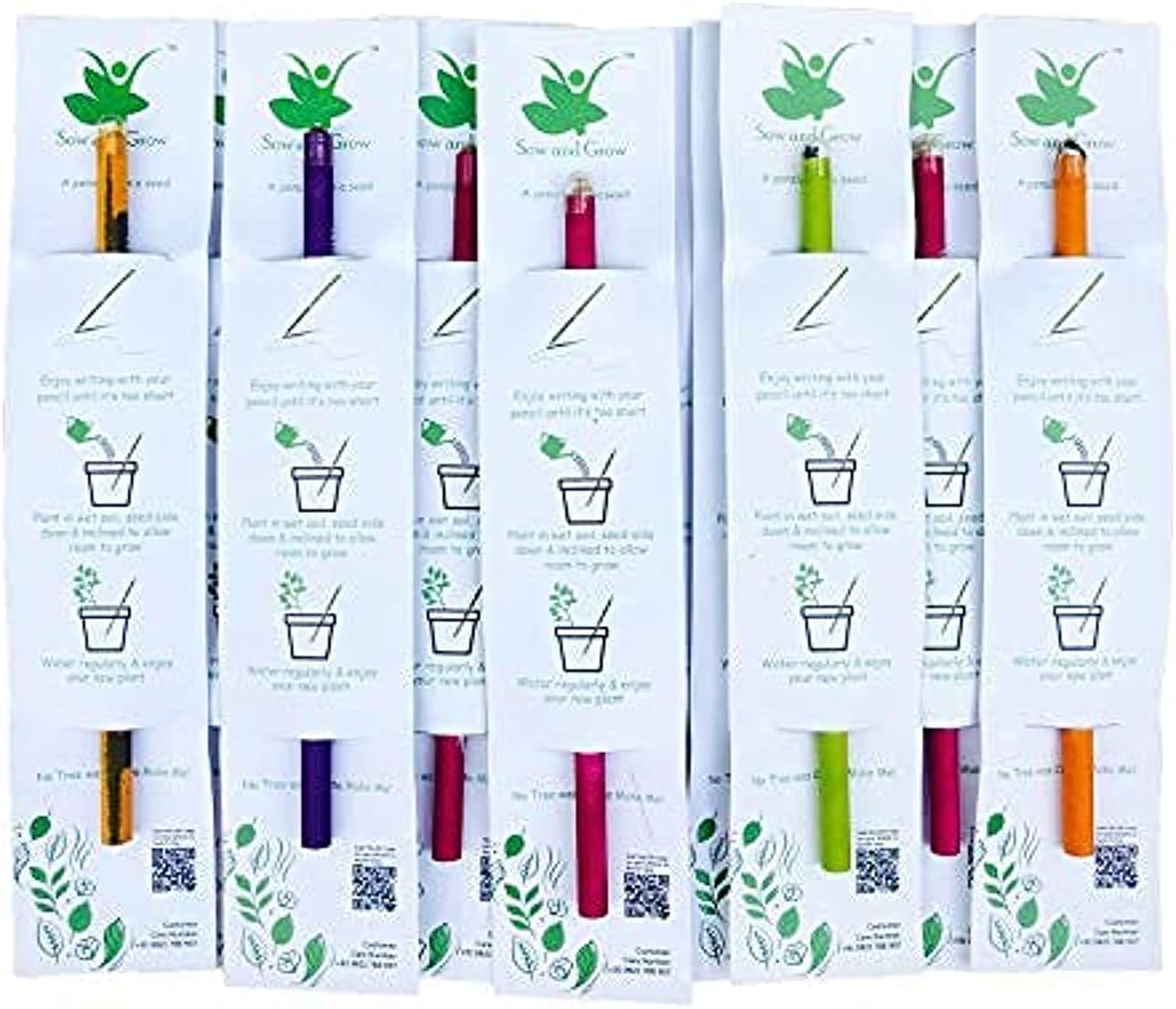 - Sow and Grow Plantable Pencils โ Pack of 25 | Made with 100% Recycled Paper | Eco-Friendly Return Gifts & Corporate Gifting | Sustainable Stationery That Grows Plants