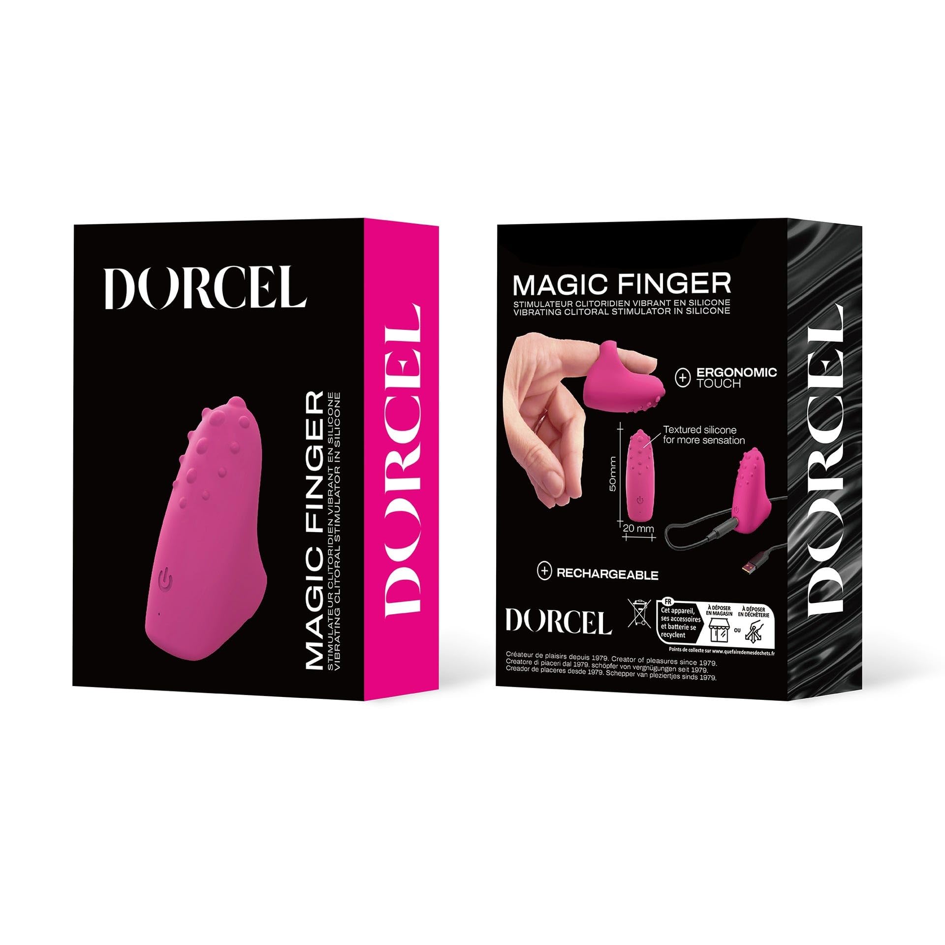 Stimulateur Clitoridien Vibrant Magic Finger Rose