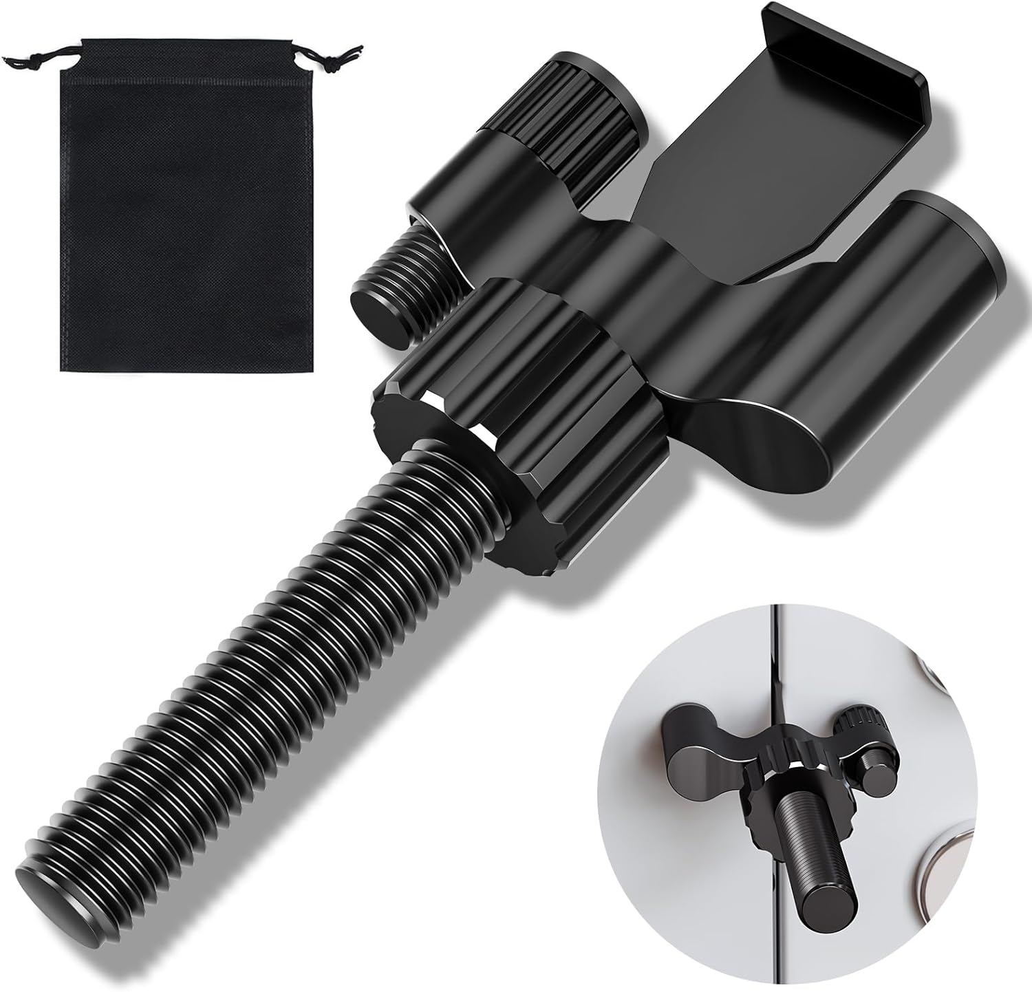 Adjustable Heavy-Duty Portable Door Lock for Travel Safety