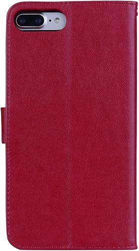Miniatura 9 de NB - Funda tipo cartera para iPhone 7 Plus, iPhone 8 Plus, funda magnética de cuero con tarjetero y función atril, compatible con iPhone 7 Plus8