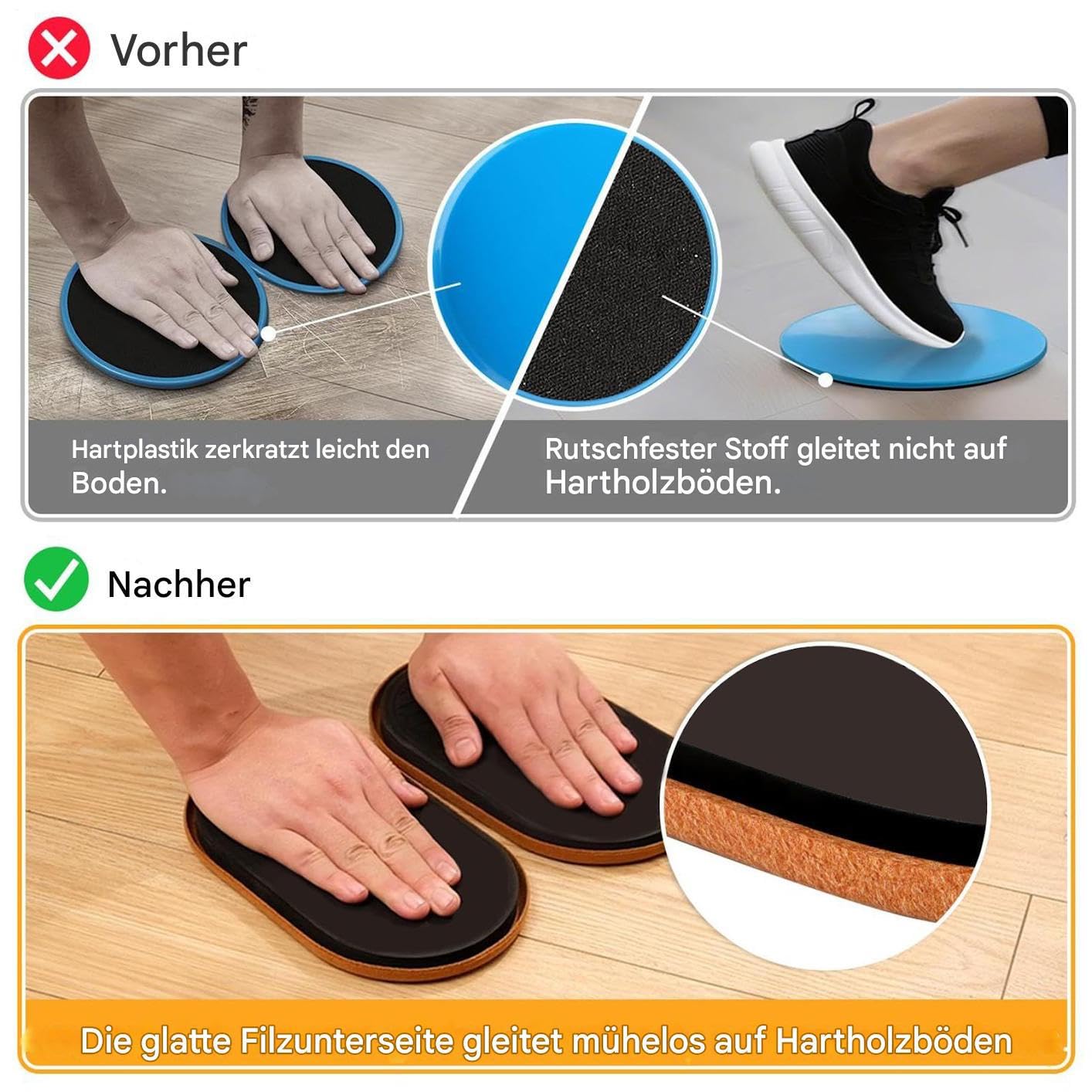 Gleitscheiben Für Training - Leichte Krafttrainings-Gleiter für das Fitnessstudio,Leichtes Krafttrainingsgerät Für Push-Ups Crunches Pilates Übungen