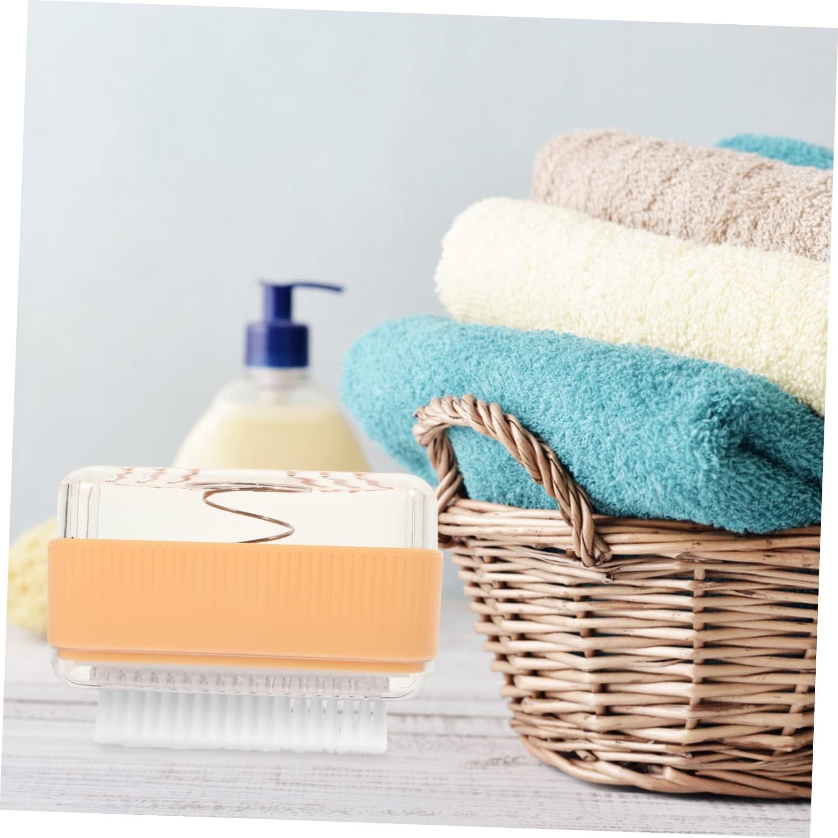 Jabonera for Ducha, jaboneras Caja de Espuma de jabón con Rodillo Multifuncional for lavandería y Materiales Diseño Antideslizante con Soporte for Rodillos (Naranja)(Orange)