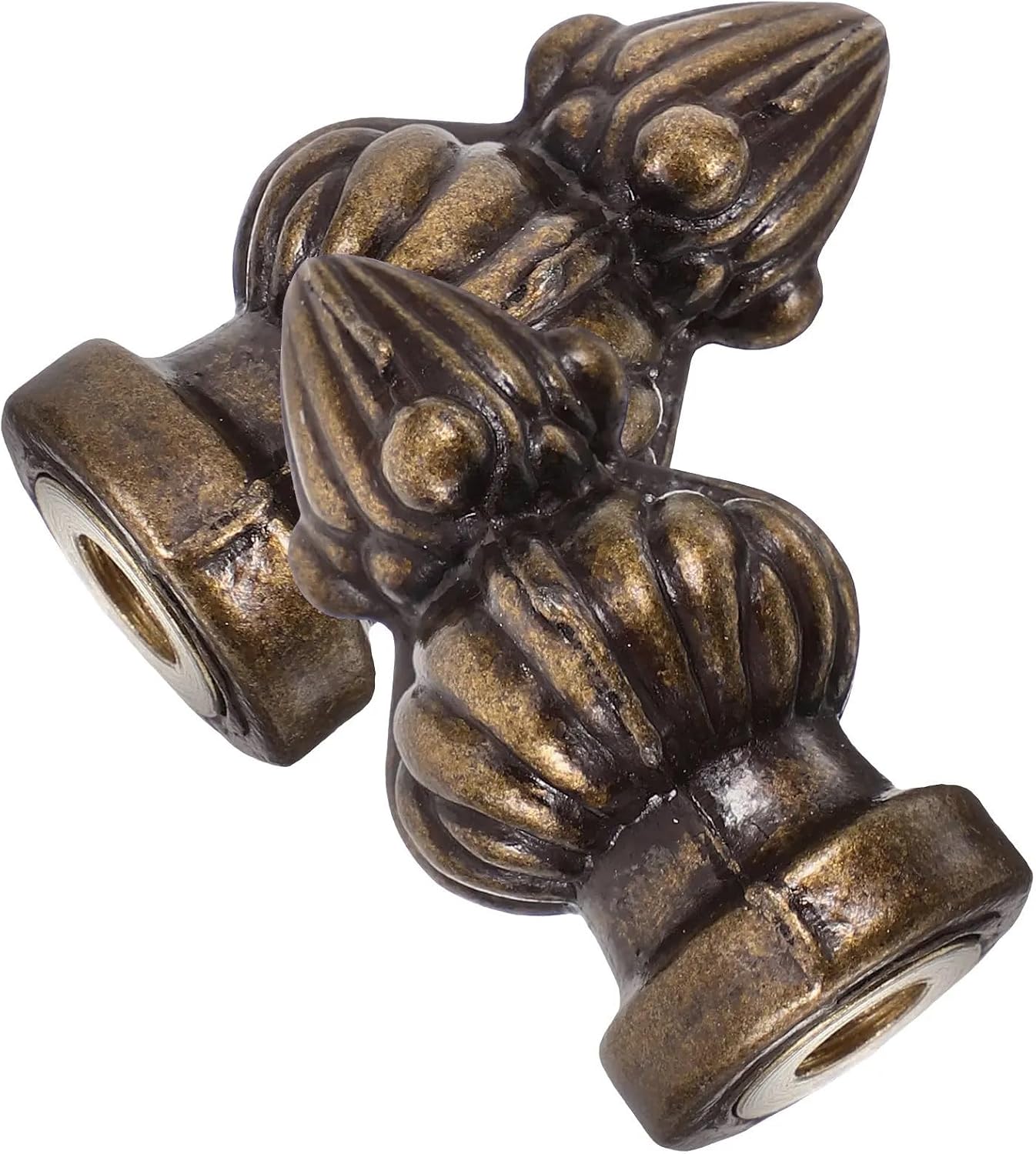 Finials for Lamps 4-Pack Pineapple Lamp Finial Caps, Decorative Metal Knobs for Table & Floor Lamps