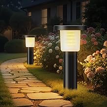 intelamp Lot de 2 Lampe Solaire avec Télécommande, 3800mAh Jardin Exterieur Solaire Etanche Lumiere Solaire, Spot Solaire Extérieur pour Chemins Pelouse Terrasse Allée Cour