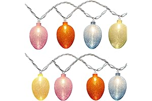 Easter Egg Lights Plug in: 8.5Ft Easter Decorations