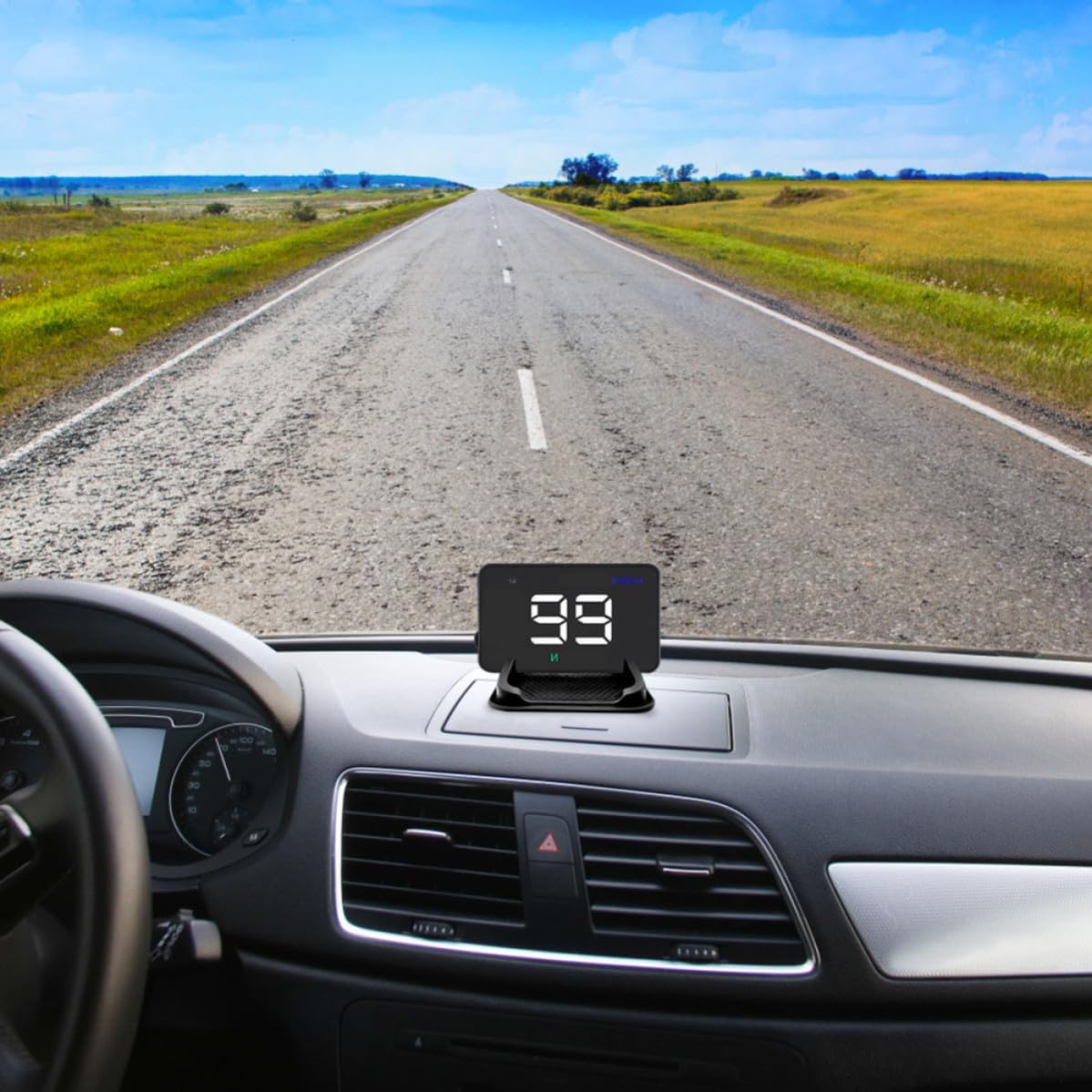 Afficheur Tête Haute de Voiture Gps Compteur de Vitesse