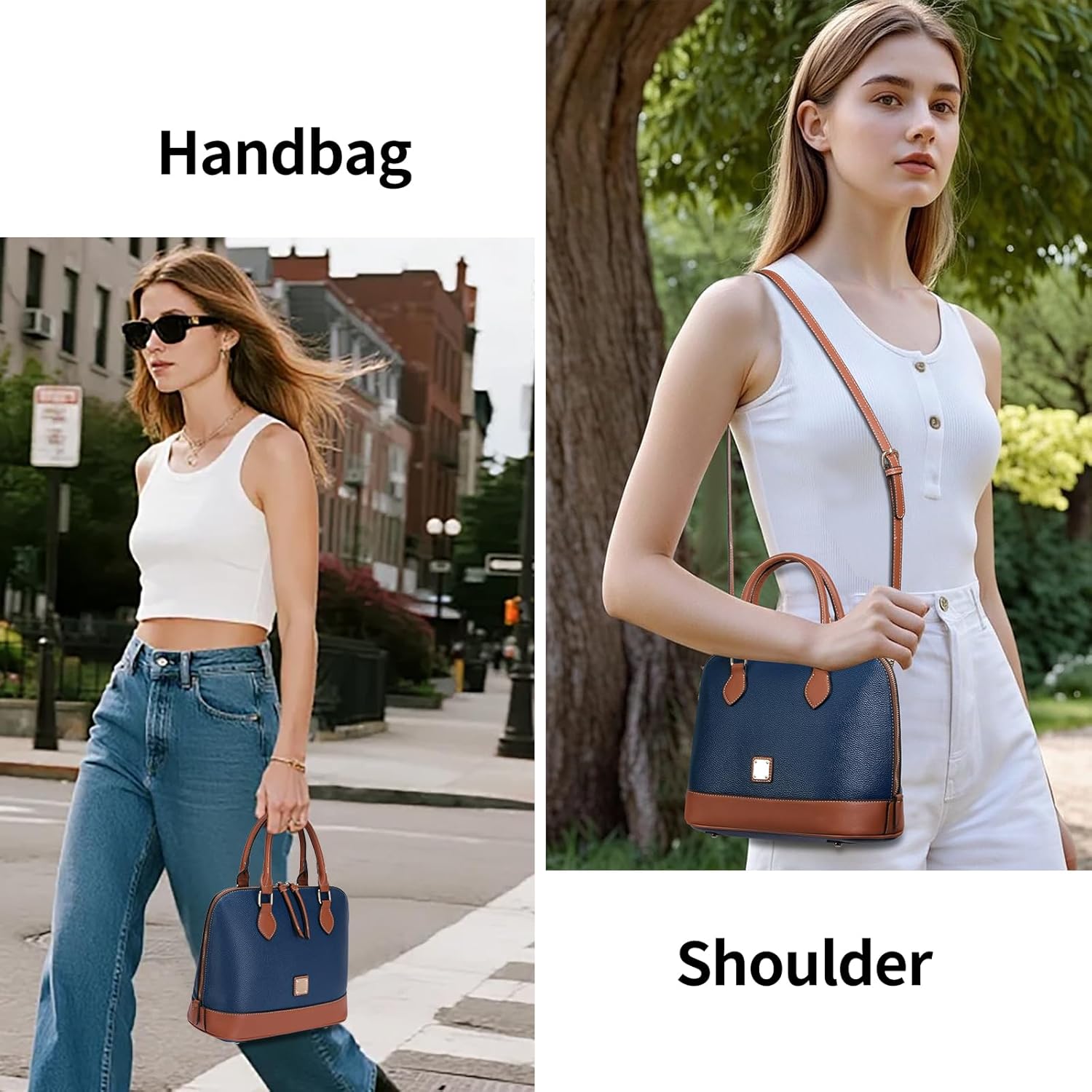 GAEKEAO Top Handle Bag for Women Faux Leather Satchel Bags Hobo Bags Crossbody Tote Purse with Detachable Satchel Strap