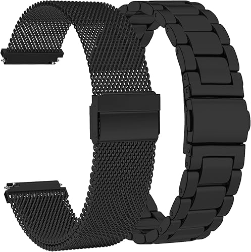 GinCoband Paquete de 2 correas para Galaxy Watch 3 de 1.772 pulgadasGalaxy Watch de 1.811 pulgadasGear S3 Classic BandsS3 Frontier correas de reloj