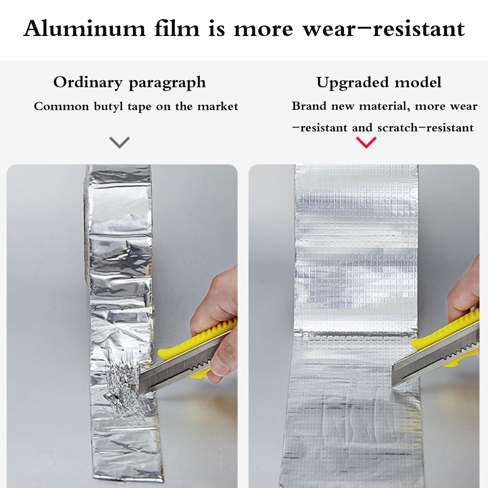 Cinta De Sellado De Butilo De Aluminio,SúPer Cinta Butilo Impermeable,Fuerte Adherencia,Antienvejecimiento,para ReparacióN De TuberíAs De Agua,Techo,Sombrilla,Piso,Cocina,Canalones