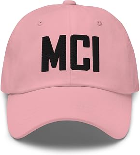 MCI Airport Code Embroidered Dad Hat | Black Thread