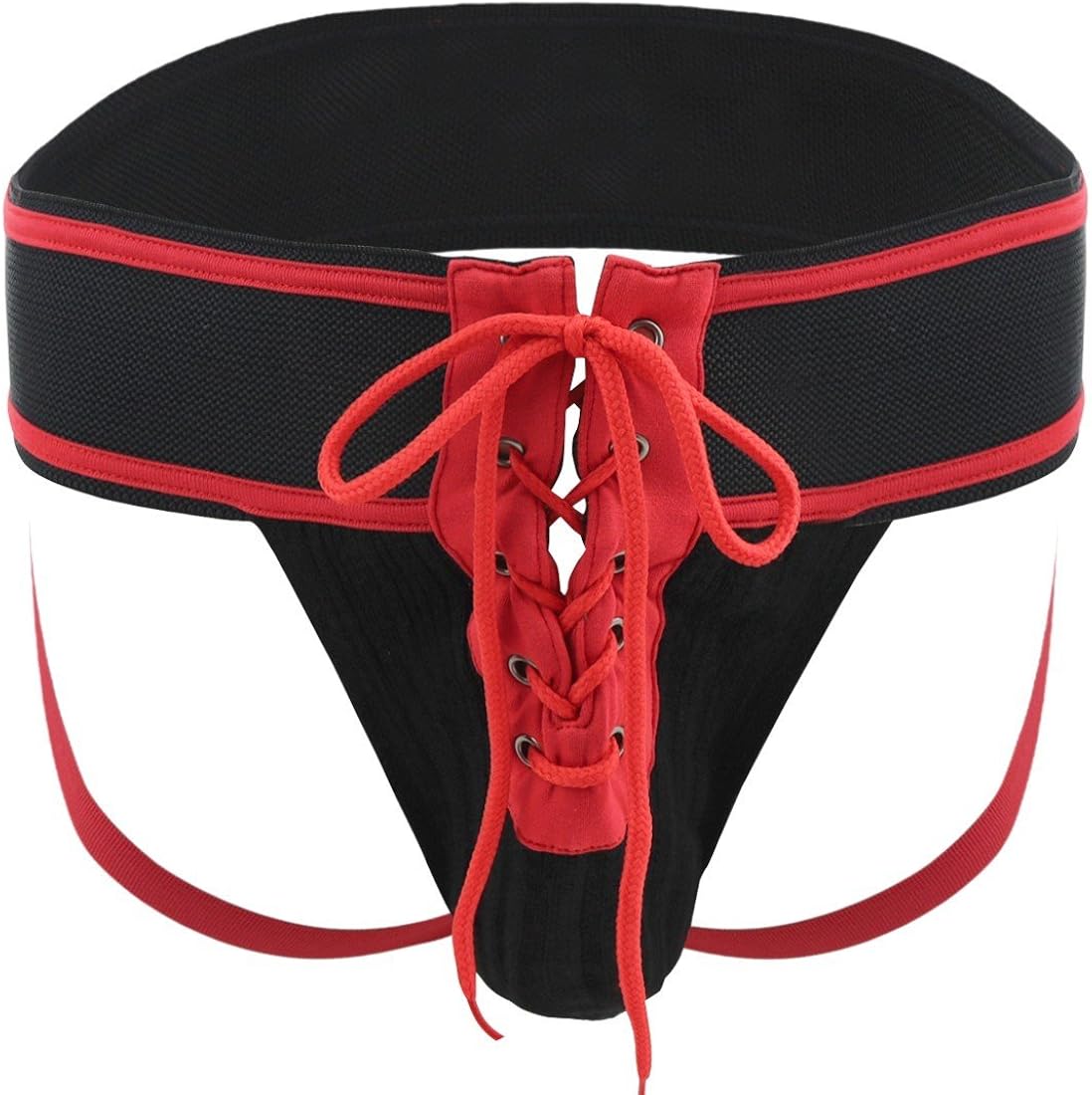 FEESHOW Mens Lacing Up Briefs Jock Strap Sports Underwear Athletic Supporter at  Men’s Clothing store