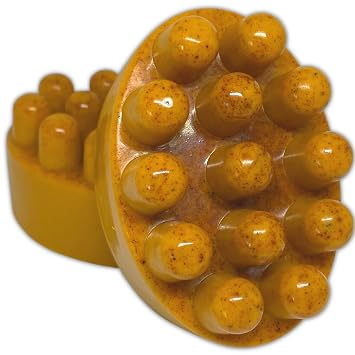Lemon Turmeric & Kojic Soap Bar, 2 Pack Massage Bar, Face & Body Cleanser, Kojic Soap For Even-Looking Complexion, Turmeric Soap, Smooth & Refreshed Skin, Turmeric Skincare