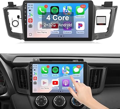 Leadfan Car Radio for Toyota RAV4 2013-2018 Stereo Compatible with JBL Audio Receiver Wireless CarPlay Android Auto, 9 Inch Touchscreen BT WiFi GPS Navigation Backup Camera MIC SWC Estereo 2+32G