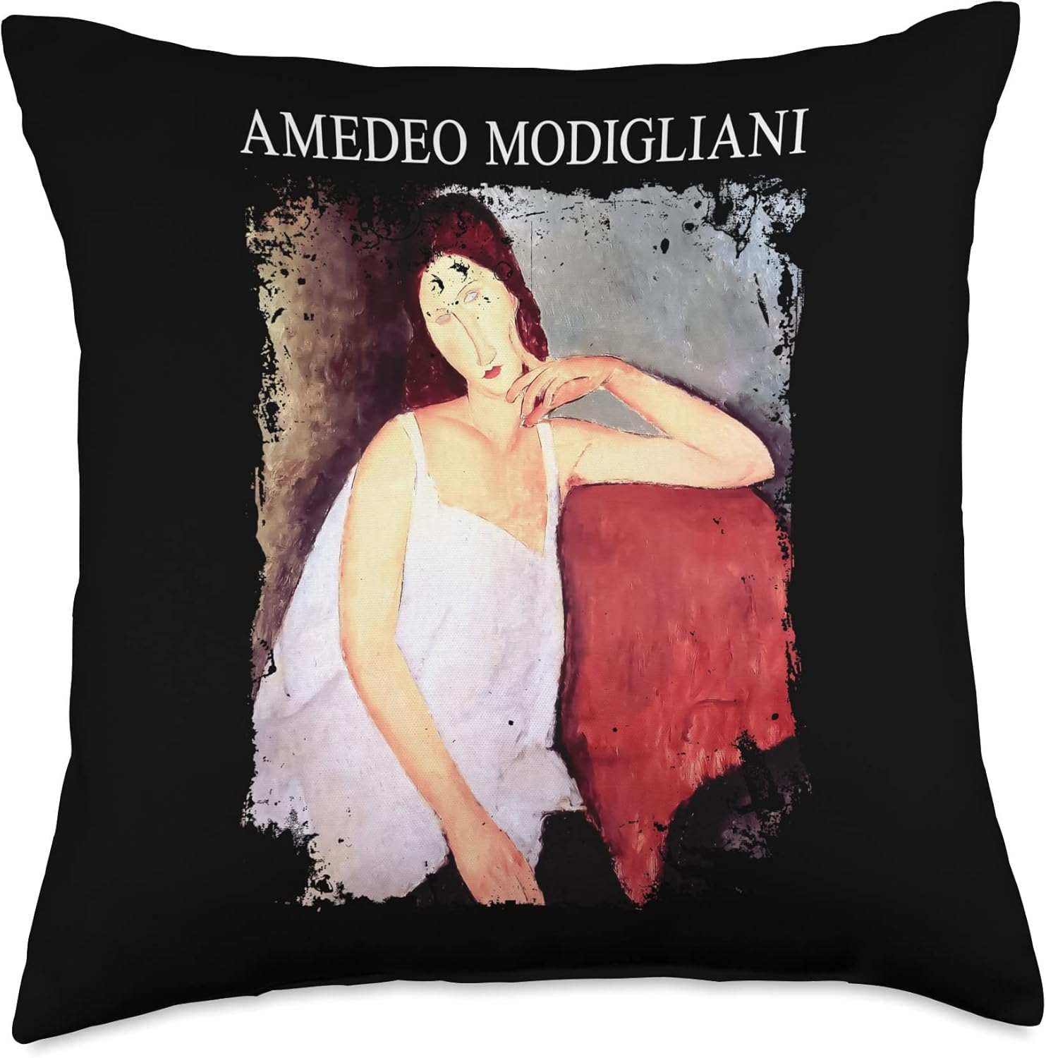 Modigliani - Portrait of Jeanne Hébuterne Throw Pillow