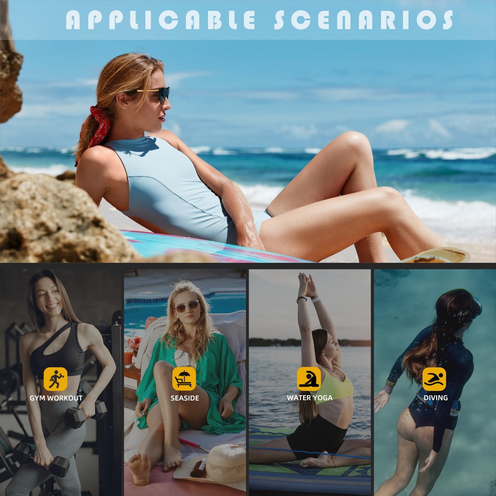 Acfoda Scarpe da Scoglio Uomo Donna Asciugatura Rapida Antiscivolo Scarpette Mare Immersione Spiaggia 35-45 EU