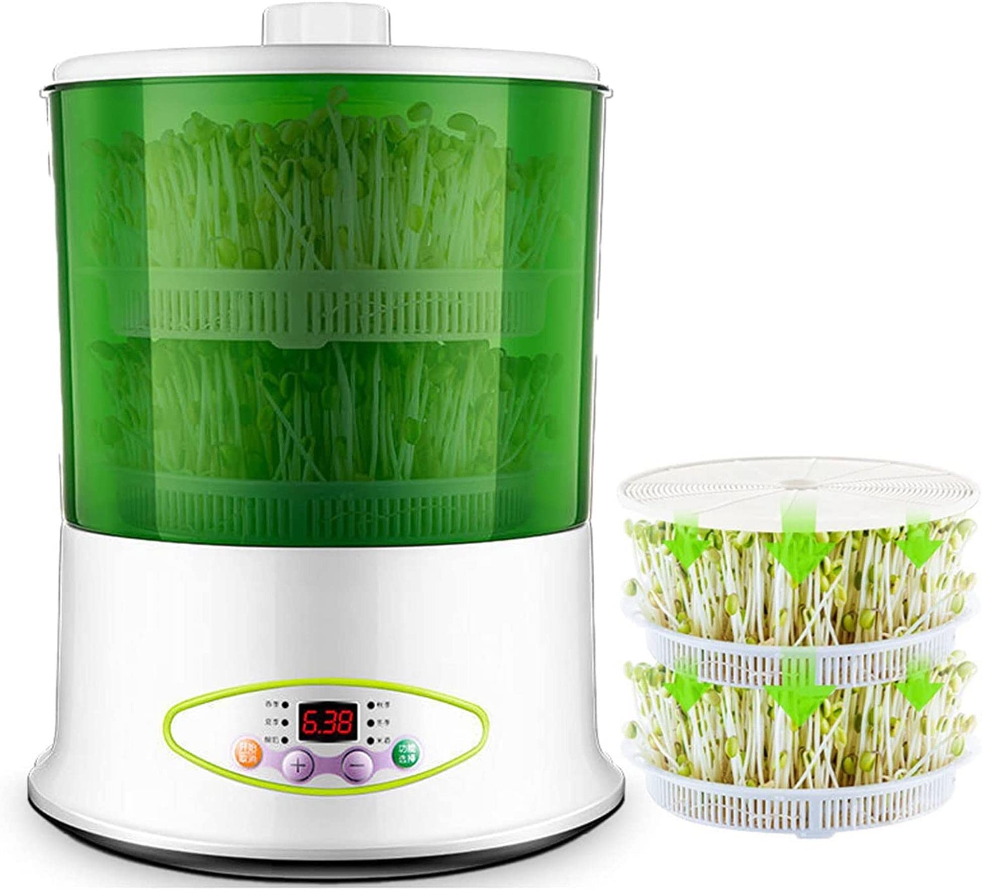 Machine À Germes De Haricot, Fabricant Automatique De Germes De Haricots, Kit De Germination des Graines D'affichage LED, Machine À Germer Intelligente, Adapté Aux Graines De Microganreens