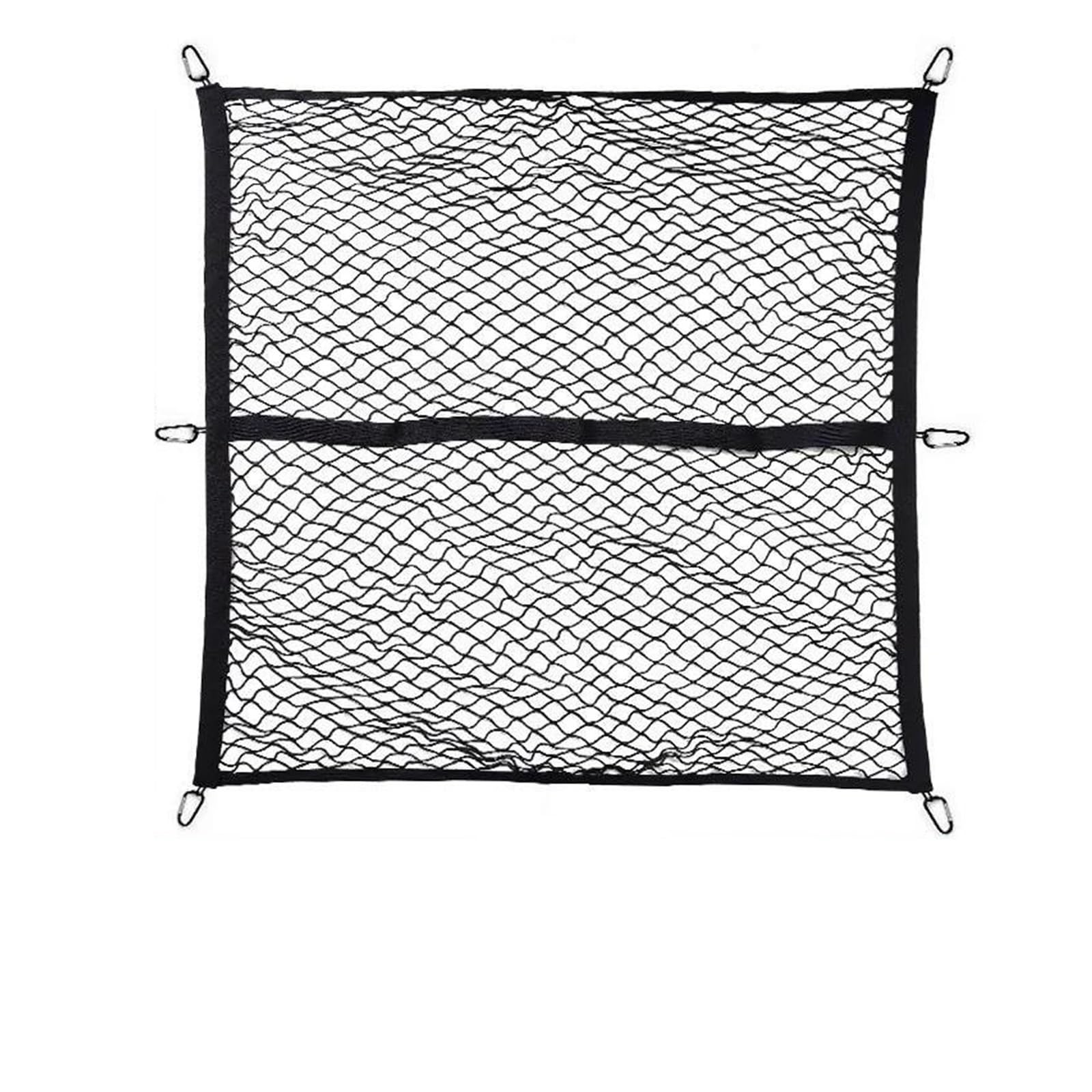 Ladeflächennetz Für Pickups Hochelastisches Und Dehnbares LKW-Ladeflächennetz, Geeignet Für Dehnen Von LKWs SUVs 4'x4' Bis 8'x8' Auto Gepäcknetz(Einzelne Schicht)