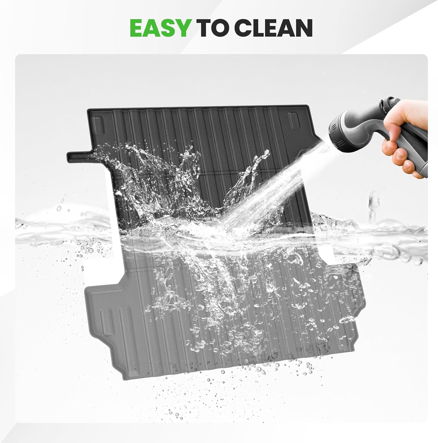 Truck Bed Mat for 2019-2025 2026 Chevy Silverado 1500 | GMC Sierra 1500 5.8FT (Not Fit EV), All Weather Bed Liner for Silverado Accessories, Heavy Duty TPE Trunk Mat (Not Fit CarbonPro Bed)