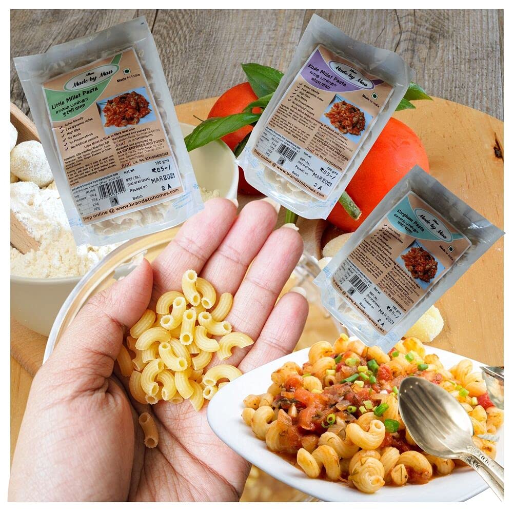 Buy PENMANI Combo Instant Pasta KODO Millet, Litle Millet,