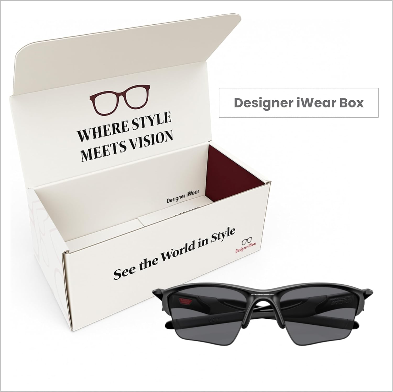 OAKLEY Half Jacket 2.0 XL OO9154 Rectangular Sunglasses For Men+ Bundle Accessory Leash Kit, Microfiber Pouch - Image 7