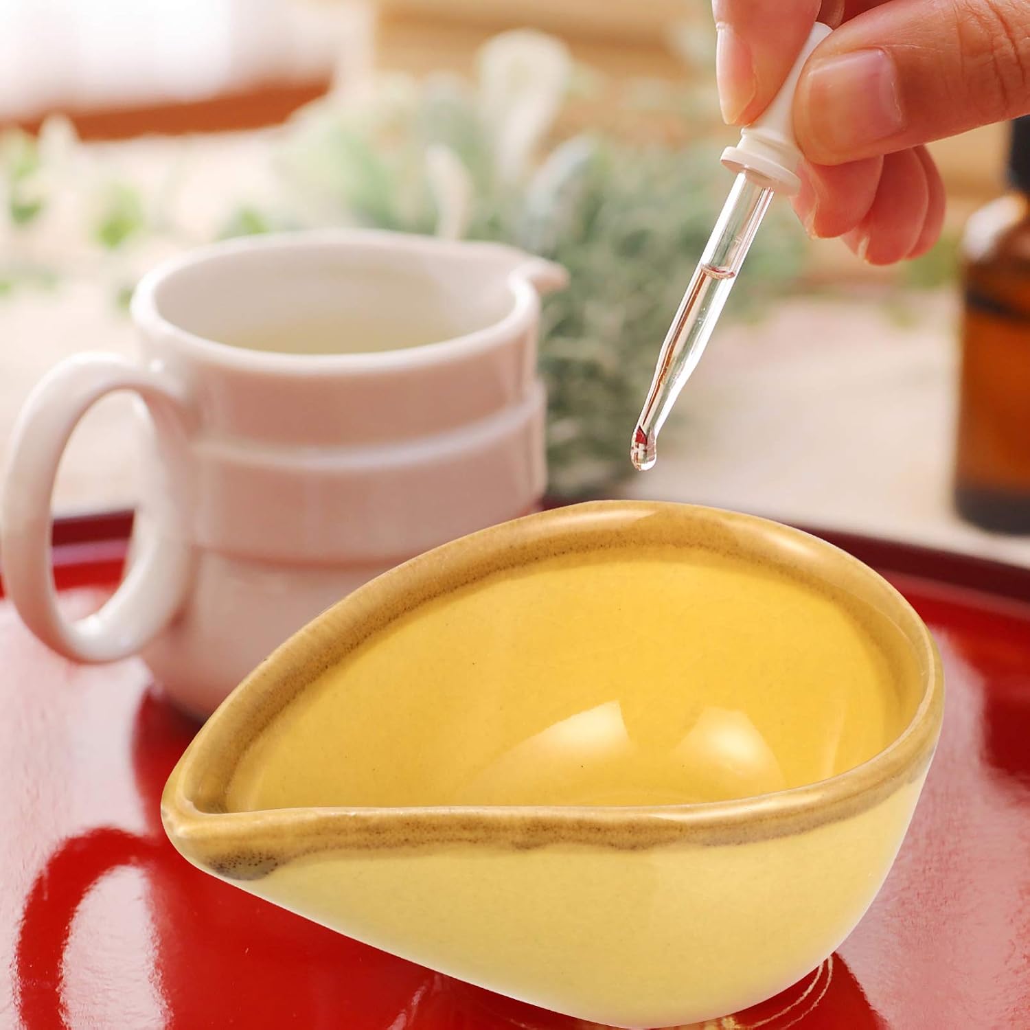 Drop Shaped Ceramic Facial Mask Mixing Bowl for Beauty Salon image 3