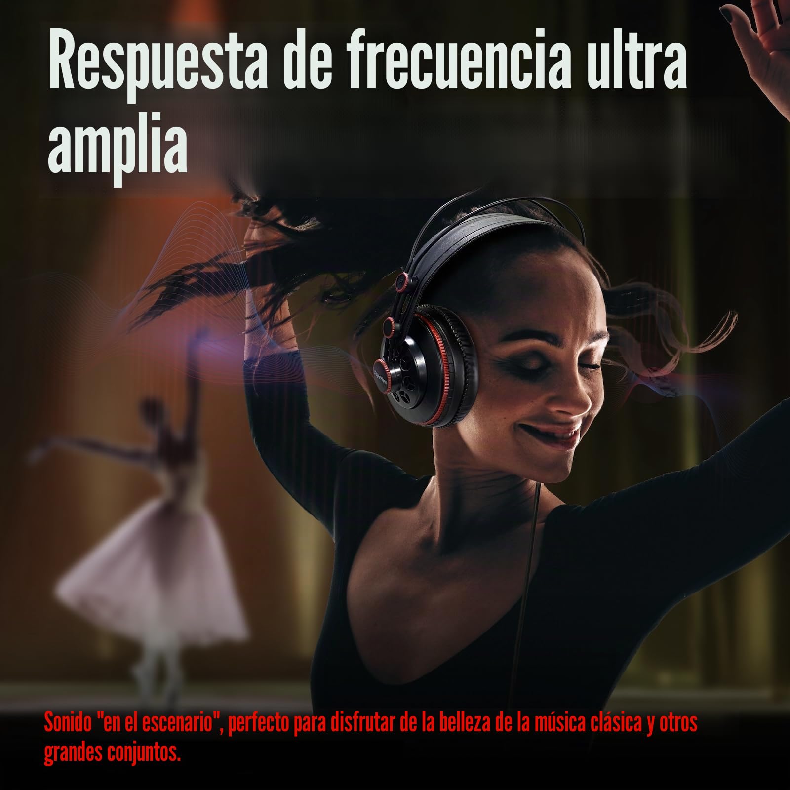 SuperLux HD681 - Auriculares de diadema cerrados (98 dB, 3.5 mm, 6.3 mm), color negro