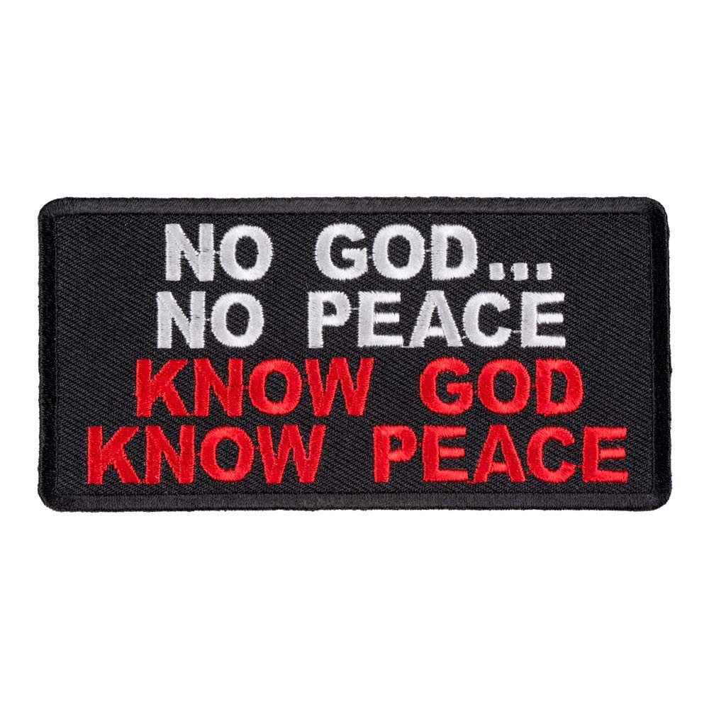 Know God Know Peace Patch, Religious Patches
