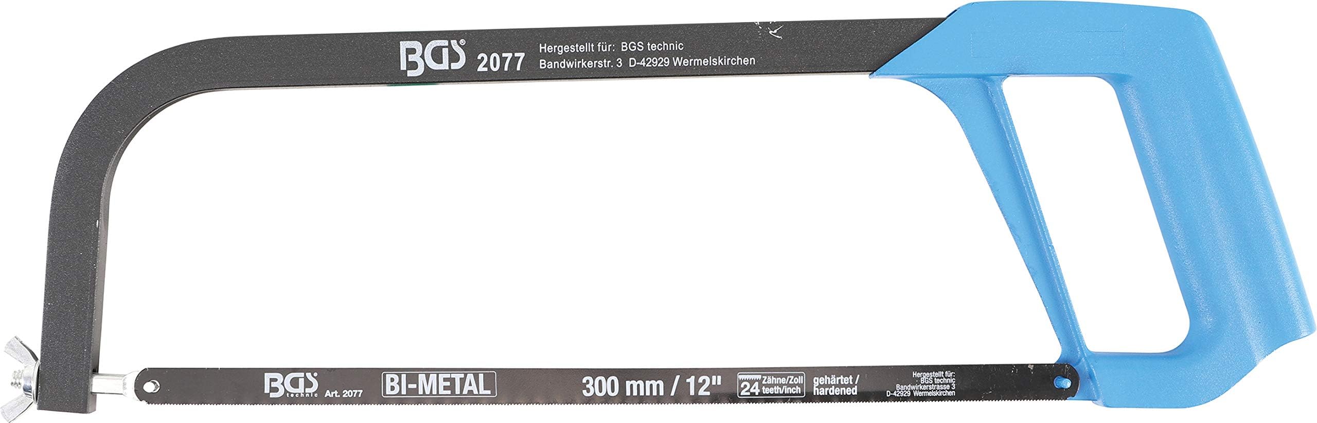 Scie à Métaux STANLEY 1-15-122 - Lame 300mm 10 Dents/cm - Tension Réglable 100kg - Poignée Revolver